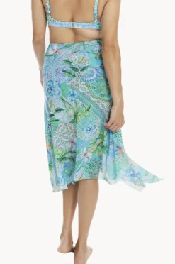 Sarongs|Togs Swimwear Lucca Mesh Frill Skirt Aqua