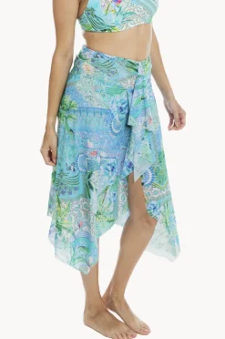 Sarongs|Togs Swimwear Lucca Mesh Frill Skirt Aqua