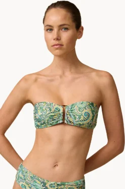 Bikini Tops|Monte u0026 Lou Lulu Bilgola Bandeau Olive