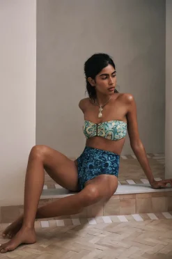 Bikini Tops|Monte u0026 Lou Lulu Bilgola Bandeau Olive