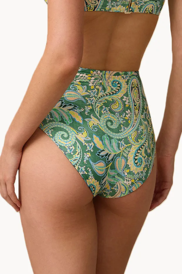 Bottoms|Monte u0026 Lou Lulu Reversible High Waist Pant Indigo/olive