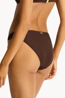 Bottoms|Sea Level Luminara Chain Link Bikini Pant Cocoa