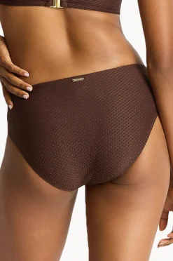 Bottoms|Sea Level Luminara Mid Bikini Pant Cocoa