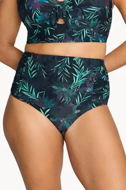 Bottoms|Artesands Lunafleur Botticelli Hi Waist Pant Navy