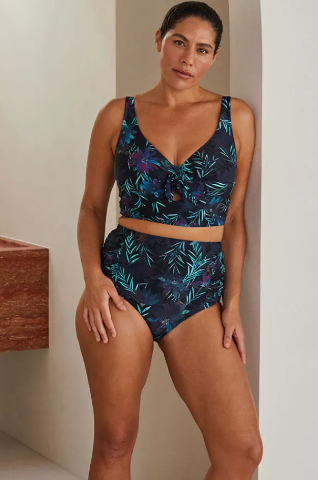 Bottoms|Artesands Lunafleur Botticelli Hi Waist Pant Navy