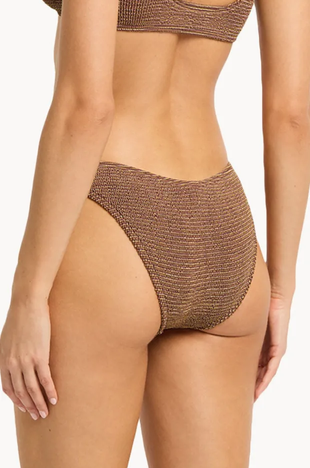 Bottoms|Bond-eye Lurex Sign Brief Cocoa