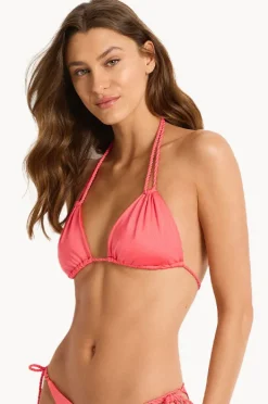 Bikini Tops|Monte u0026 Lou Lustre Rope Slide Tri Calypso