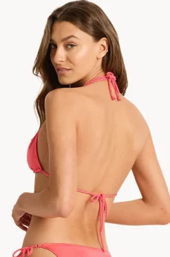 Bikini Tops|Monte u0026 Lou Lustre Rope Slide Tri Calypso