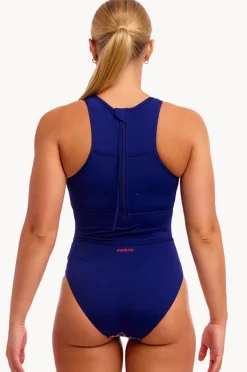 One Pieces|Funkita Mad Cat Hi Flyer One Piece Navy/orange