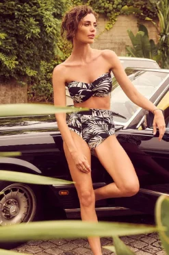 Bikini Tops|Sunseeker Mae D/DD Cup Wrap Bandeau Black