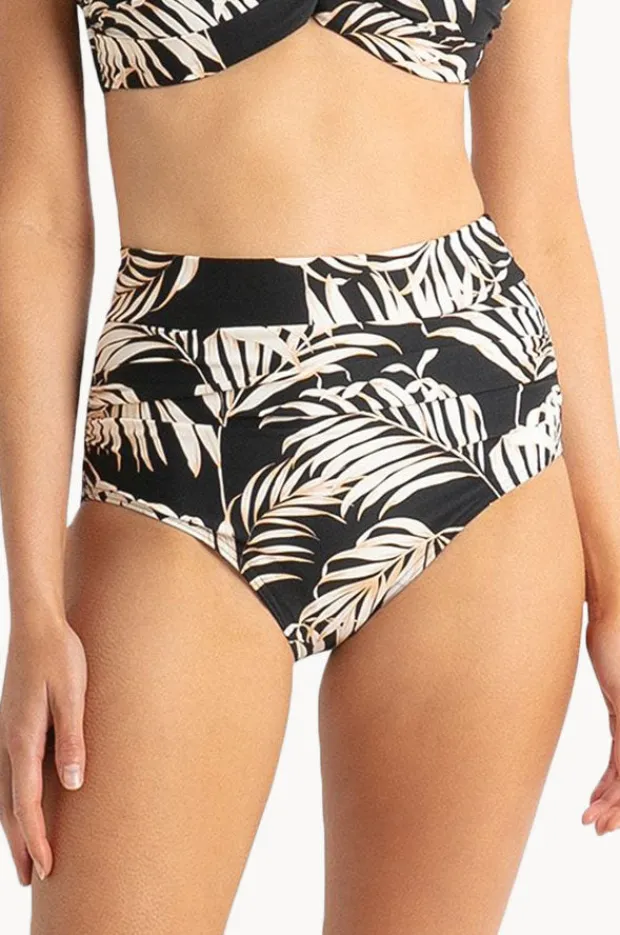 Bottoms|Sunseeker Mae Ruched High Waist Pant Black