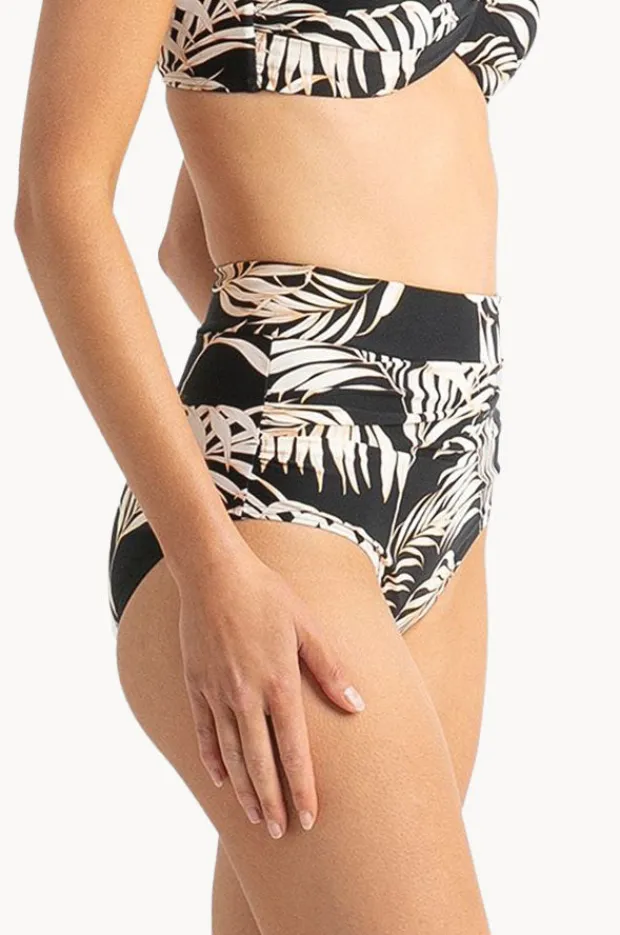 Bottoms|Sunseeker Mae Ruched High Waist Pant Black