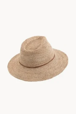 Headwear|Rigon Magdalena Raffia Adjustable Fedora Natural