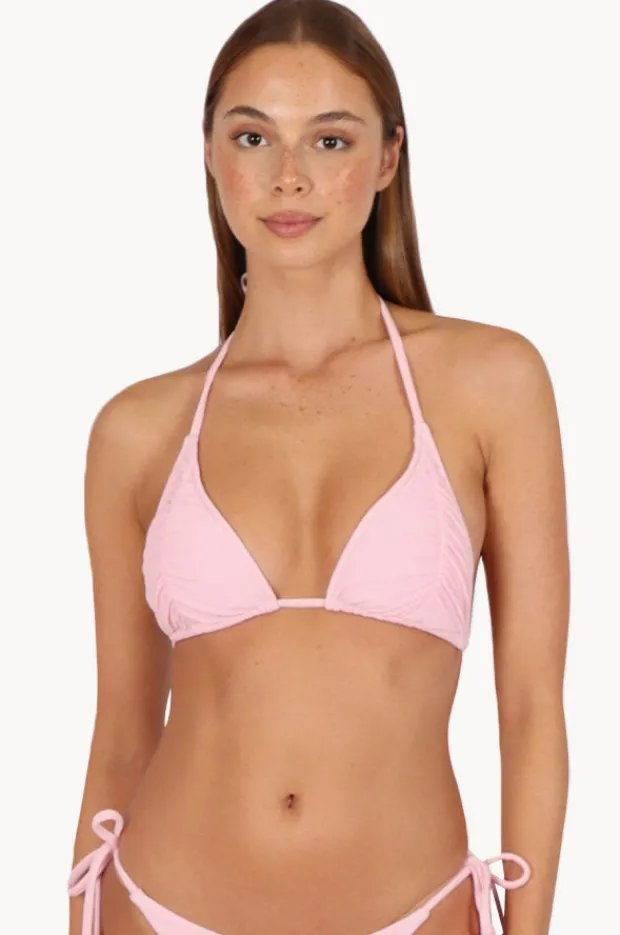 Bikini Tops|Baku Malibu Ruched Slide Tri Blush