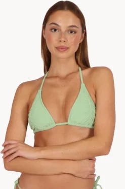 Bikini Tops|Baku Malibu Ruched Slide Tri Apple