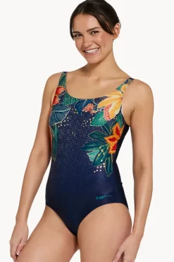 One Pieces|Zoggs Mandira Adjustable Scoopback One Piece Navy/Multi