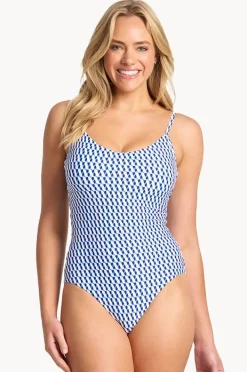 One Pieces|Sunseeker Marina DD/E Cup Slimline One Piece Ink