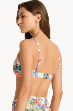Bikini Tops|Monte u0026 Lou Marisol Multi Fit Twist Crop Blue/natural