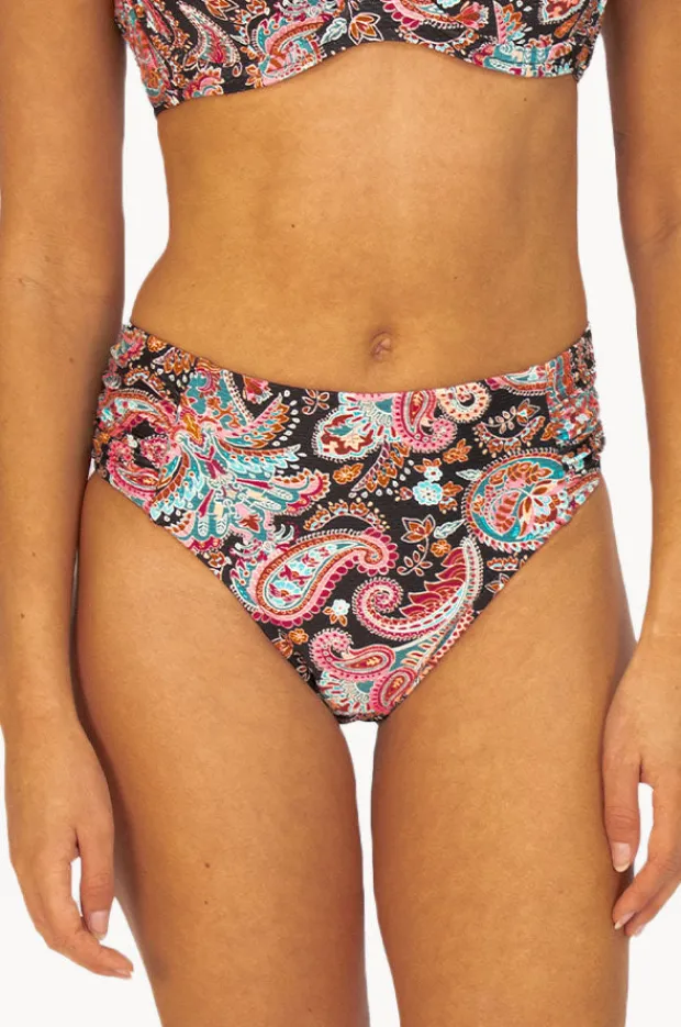 Bottoms|Baku Marrakesh Ruched Side Mid Pant BLACK