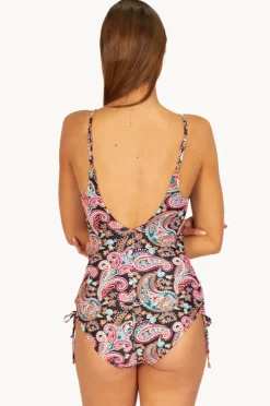 One Pieces|Baku Marrakesh Ruched Side One Piece Black