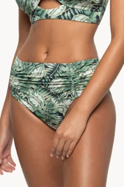 Bottoms|Nip Tuck Martinique Brigitte Ruched Mid Pant Blue slate