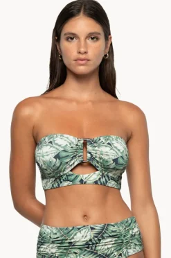 Bikini Tops|Nip Tuck Martinique Greta Bandeau Blue slate