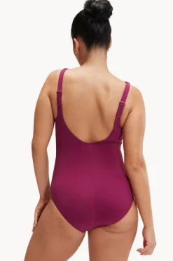 One Pieces|Speedo Maternity V Neck U Back One Piece Berry
