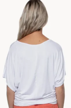 Tops|Betty Basics Maui Tee White