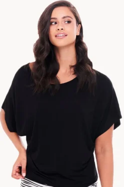 Tops|Betty Basics Maui Tee Black