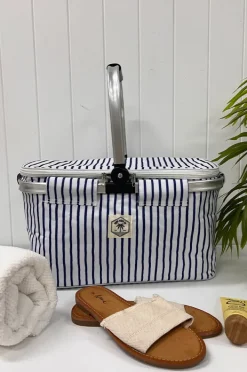 Cooler Bags|Picnic Vibes|Good Vibes Mediterranean Market Cooler Bag White/blue