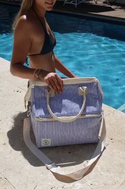 Cooler Bags|Picnic Vibes|Good Vibes Mediterranean Picnic Cooler Bag White/blue