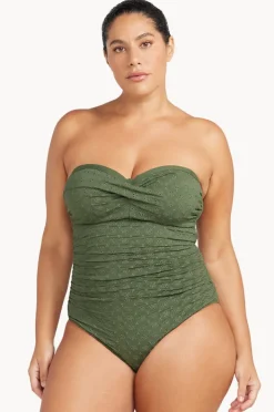 One Pieces|Artesands Melliflous Botticelli D/DD Cup Bandeau One Piece Khaki