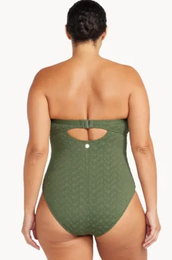 One Pieces|Artesands Melliflous Botticelli D/DD Cup Bandeau One Piece Khaki
