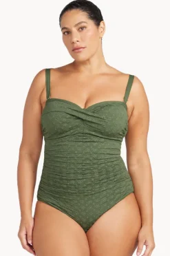 One Pieces|Artesands Melliflous Botticelli D/DD Cup Bandeau One Piece Khaki