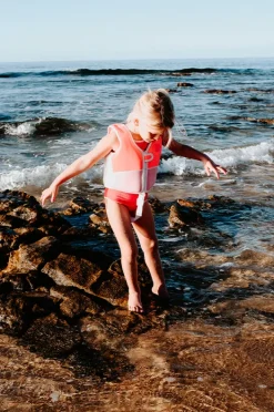 Floaties & Swim Aids|Floaties & Swim Aids|Sunny Life Melody The Mermaid Swim Vest 2-3 Years Neon Pink