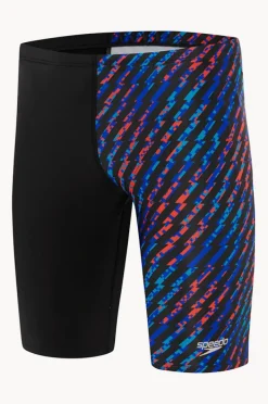 Jammers|Speedo Mens Allover Digital Jammer Black/blue