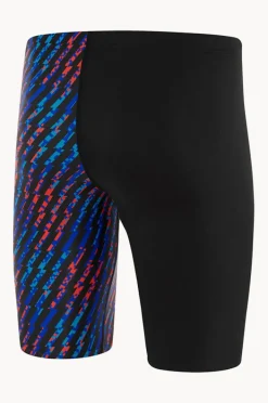 Jammers|Speedo Mens Allover Digital Jammer Black/blue