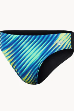 Briefs|Speedo Mens Allover Digital V-cut Brief Black/Blue