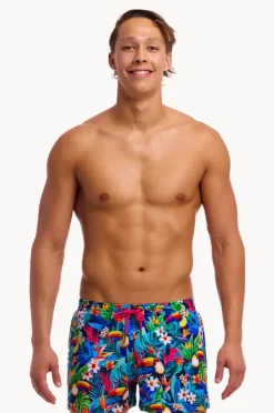 Boardshorts|Funky Trunks Mens Birdie Wordie Shorty Short Navy/multi
