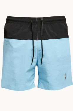 Boardshorts|Urban Classics Mens Block Swim Short Blue/black