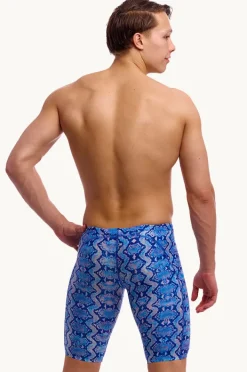 Jammers|Funky Trunks Mens Blue Viper Jammer Blue/pink