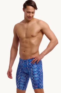 Jammers|Funky Trunks Mens Blue Viper Jammer Blue/pink