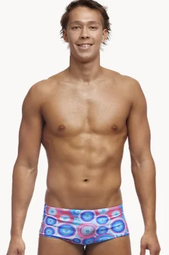 Trunks|Funky Trunks Mens Bundjalung Blue Trunk Blue/pink
