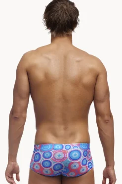Trunks|Funky Trunks Mens Bundjalung Blue Trunk Blue/pink