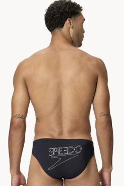 Briefs|Speedo Mens Classic Logo Brief Black