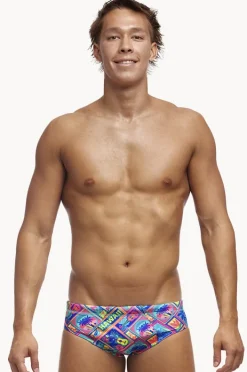 Briefs|Funky Trunks Mens Coco Canel Brief Multi