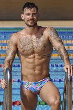 Briefs|Funky Trunks Mens Coco Canel Brief Multi