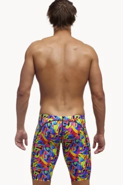 Jammers|Funky Trunks Mens Colour Funk Jammer Black/multi