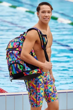 Jammers|Funky Trunks Mens Colour Funk Jammer Black/multi