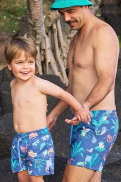 Boardshorts|Skwosh Mens Daintree Rainforest 2.0 Boardshort Navy